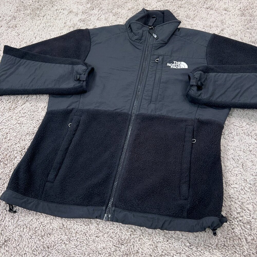 The North Face Sweater Womens Extra Small Black Denali Cozy Fleece Jacket Hike - Picture 4 of 14